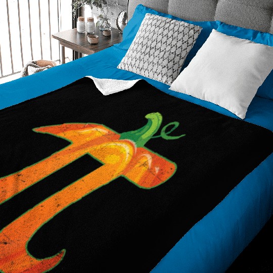 funny pumpkin pi halloween costume math pun gift Baby Blankets