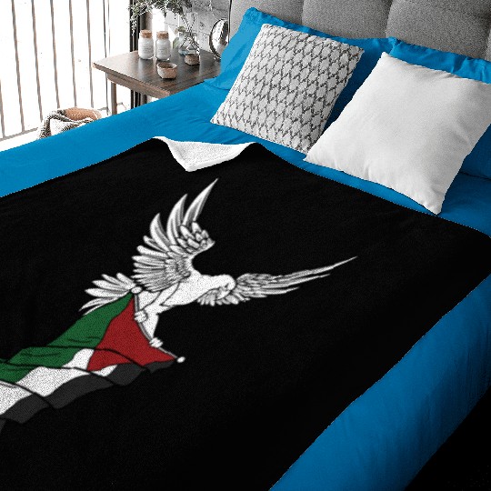 Free Palestine Palestinian Flag Bird Eagle Palesti Baby Blankets