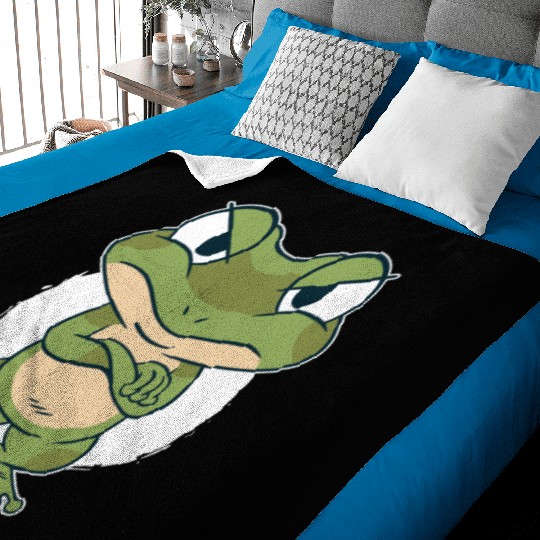 Frog Baby Blankets |Cute Green Frog Baby Blankets | Funny Frog