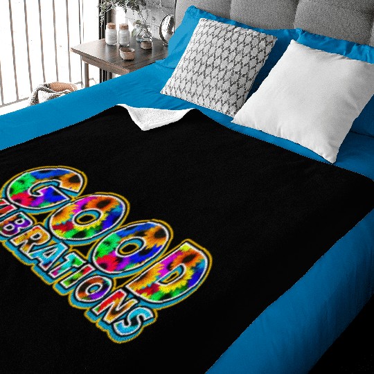 Good Vibrations Good Intentions Baby Blankets