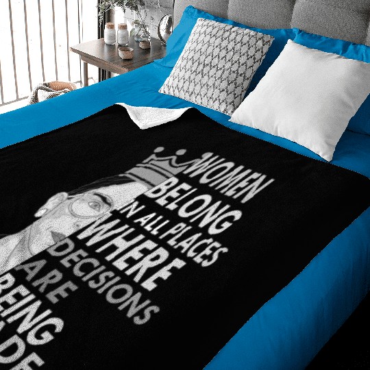 Ruth Bader Ginsburg Baby Blankets