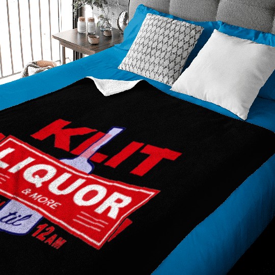 KLIT Liquor parody logo Baby Blankets