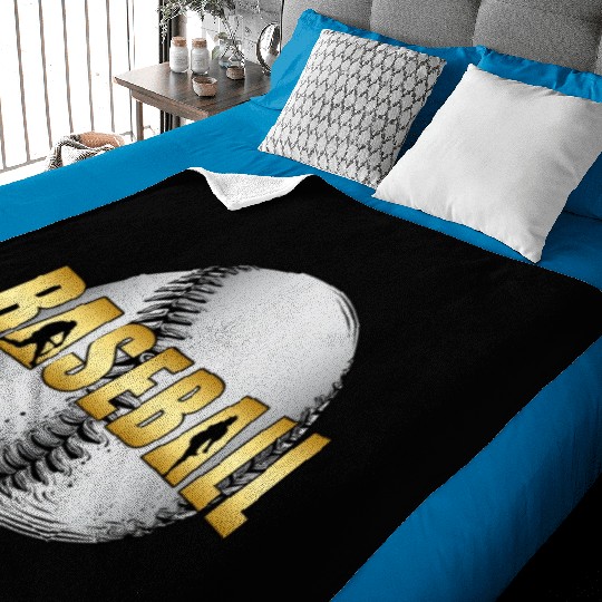 Baseball Catcher Softball Baseball Bat Sports Gift Baby Blankets