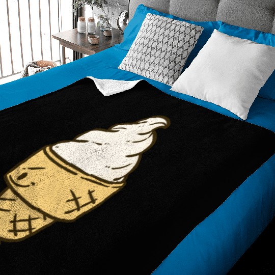 Funny Soft Ice Cream Makes Measures Baby Blankets