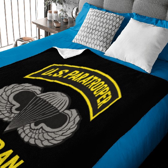 Us Paratrooper Airborne Division Army Veteran Baby Blankets