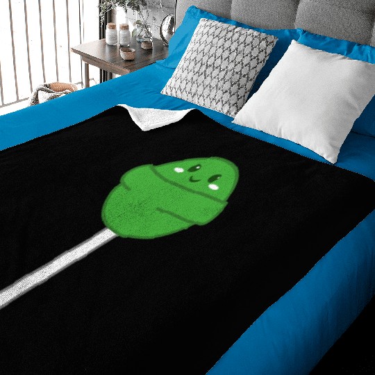 Cute Green Lollipop Baby Blankets
