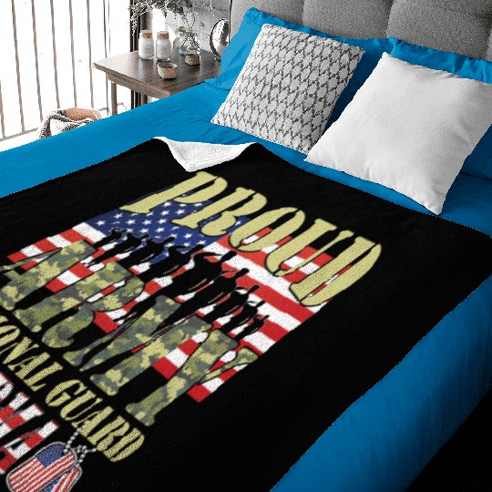 Proud Army National Guard Grandma Baby Blankets
