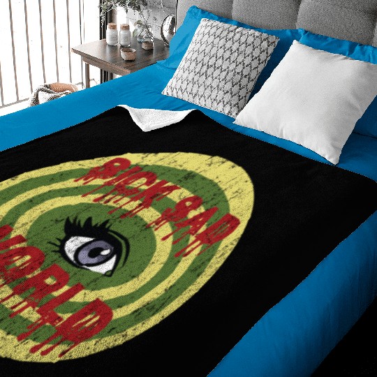Daria Sick Sad World Drippy Text Eye Logo Baby Blankets