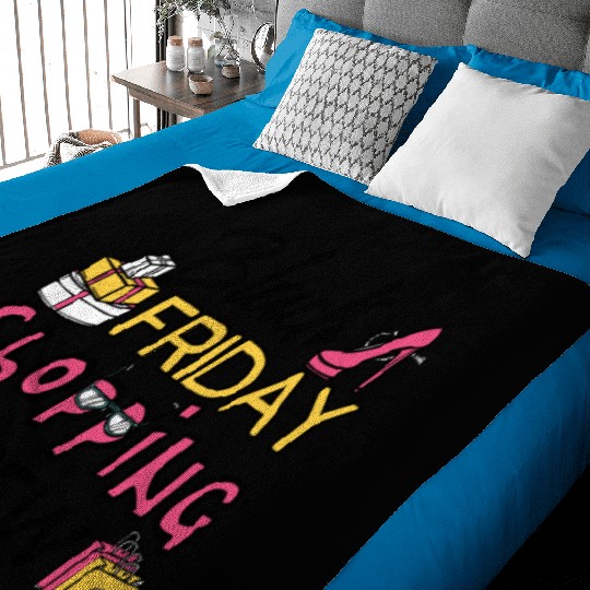 Holiday Shopping Black Friday Shopping Crew Funny Baby Blankets