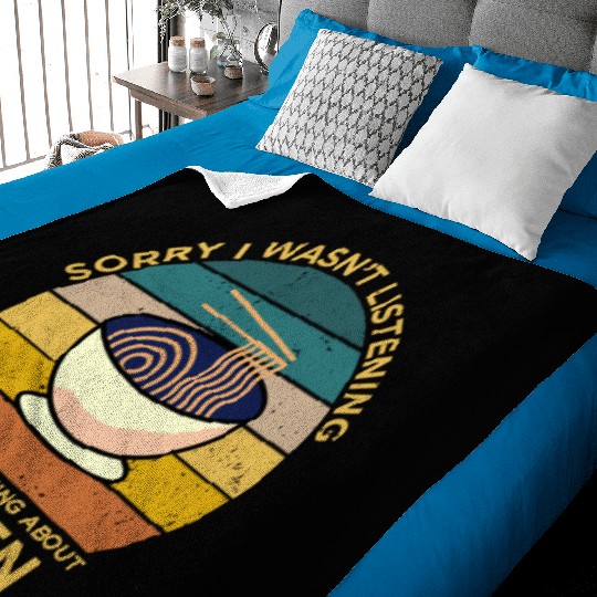 Ramen Retro Funny Saying Gift Baby Blankets