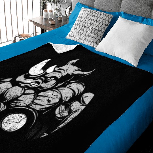 Gym Fitness Rhino Baby Blankets