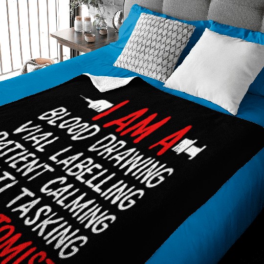 Phlebotomist Laboratory Vein Artery Baby Blankets