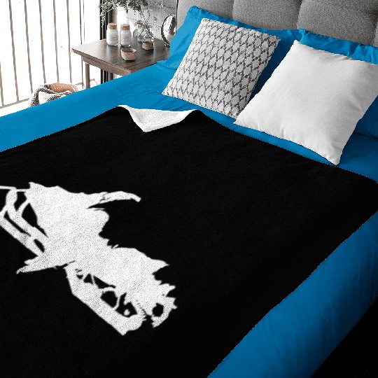 Michigan Snowmobile Upper Peninsula Snowmobiling Baby Blankets