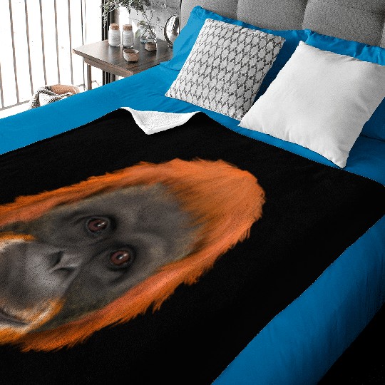 Orang-Utan Monkey Ape Baby Blankets