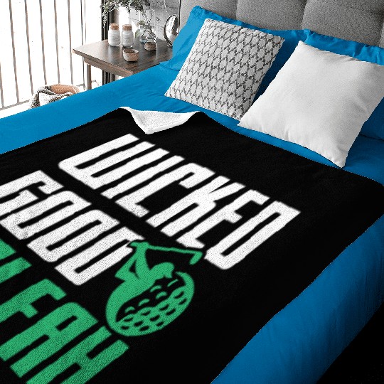Funny New England Accent, Wicked Good Golfer Gift Baby Blankets