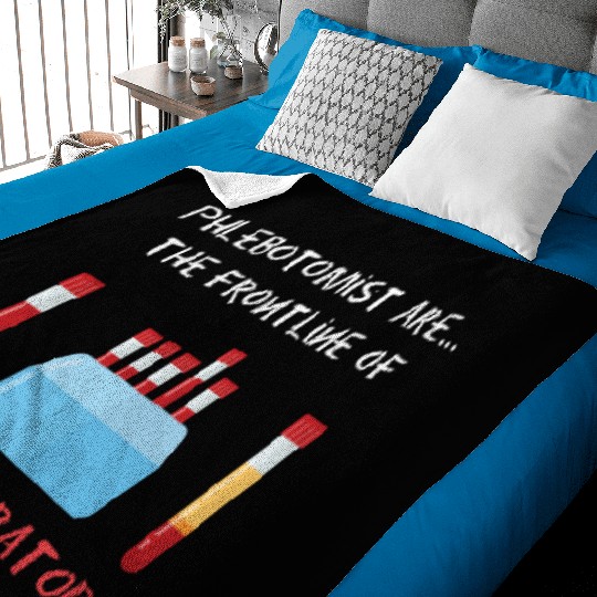 Phlebotomist Laboratory Blood Phlebotomy Syringe Baby Blankets