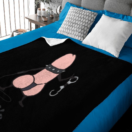 Eddie Funky Dick BDSM Baby Blankets