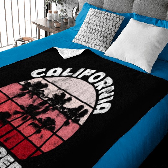 California Palm Trees Malibu Baby Blankets