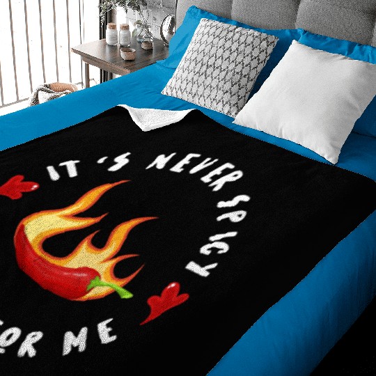 Chili Red Pepper Funny Gift For Hot Spicy Food & S Baby Blankets