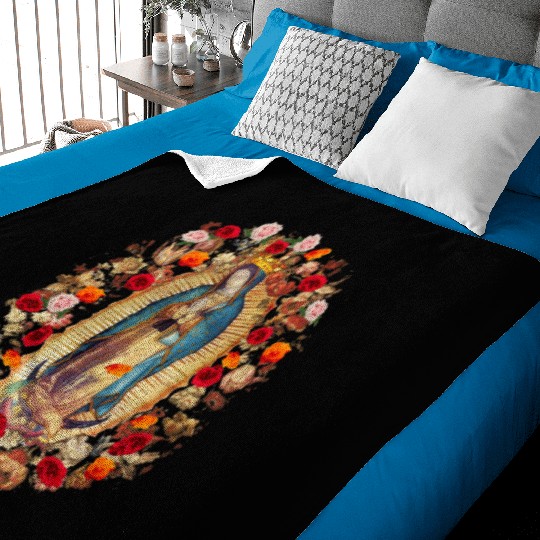 Our Lady Of Guadalupe Mexico Virgin Mary Tilma Pro Baby Blankets