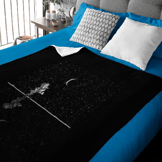 The Mad Hatter Starry Night Alice In Wonderland Baby Blankets