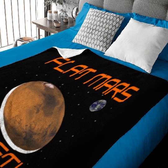 Flat Mars Society Baby Blankets