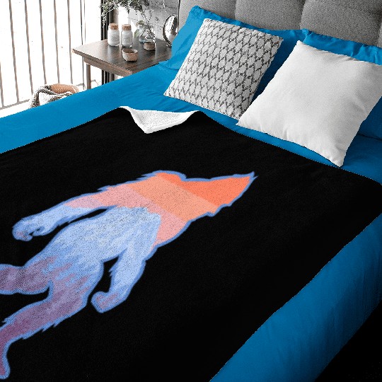 Mt Rainier Bigfoot Sasquatch Baby Blankets
