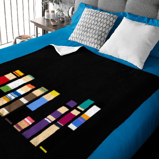 Anime Luffy Zoro Nami Straw Hat Colour Palette Baby Blankets