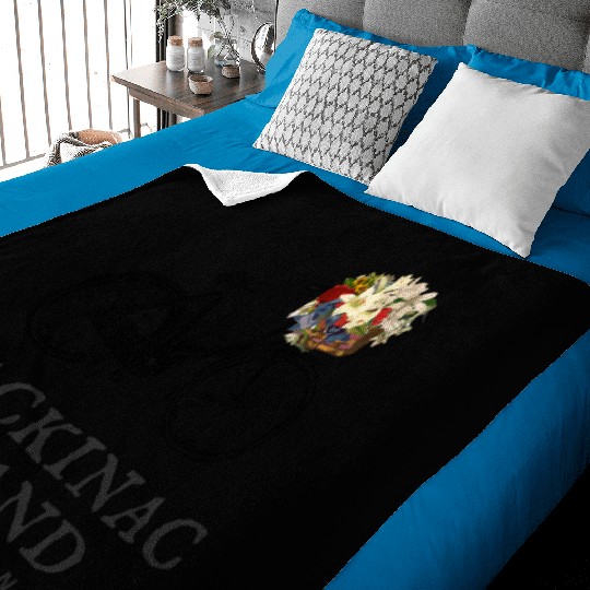 Mackinac Island Bike Michigan Baby Blankets