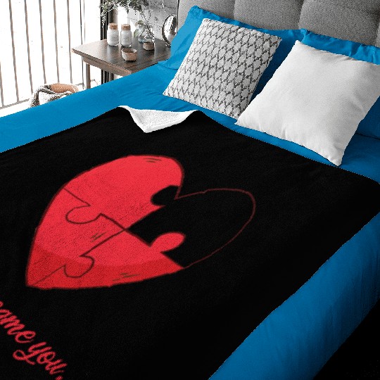 Till there came you Heart Love Engagement Baby Blankets