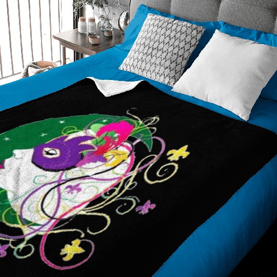 krewe of Nyx - Mardi Gras New Orleans Carnaval Baby Blankets