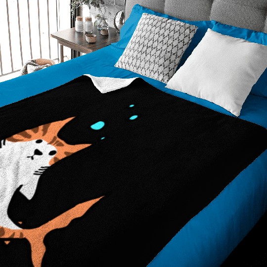 Cat Fish Shark Baby Blankets