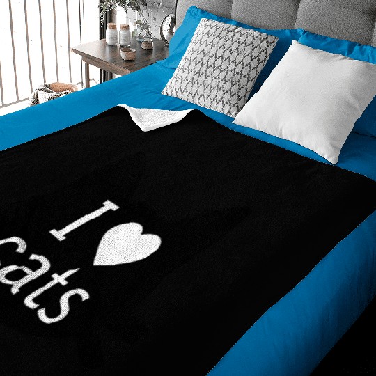 I LOVE CATS Baby Blankets