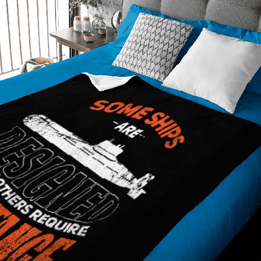 Military Submarine Veteran Gift US Submarine Sink Baby Blankets