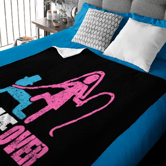 Funny Bride and Groom Meme & Quote Baby Blankets "Game