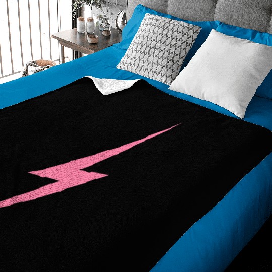 Pink Bolt Lightning | Bolt Graphic Baby Blankets