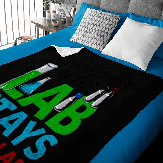 What Happens In The Lab Tech Laboratory Technician Baby Blankets