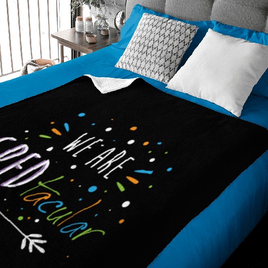 SPED Teacher We Are SPEDtacular Baby Blankets