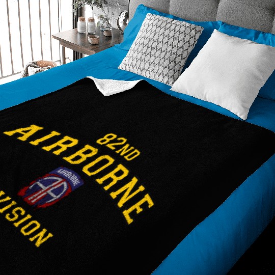 Us Army 82Nd Airborne Division Paratrooper Baby Blankets
