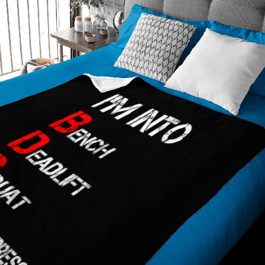 I'm Into BDSM Bench Squat Deadlift Military Press Baby Blankets