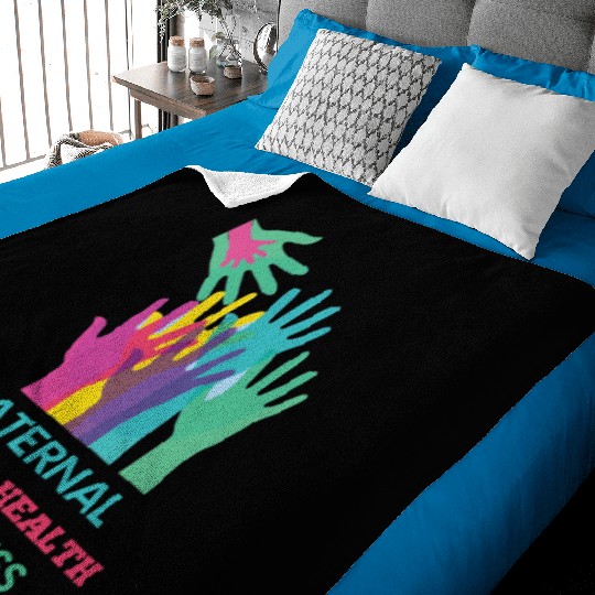 Maternal Mental Health Awareness, postpartum healt Baby Blankets
