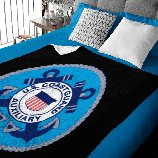 Us Coast Guard Auxiliary Homeland Security Patch Baby Blankets