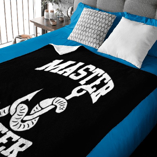 master baiter- fishing gift Baby Blankets