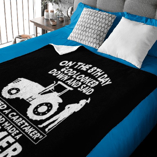 Farming Agriculture Country Life Farmers Baby Blankets