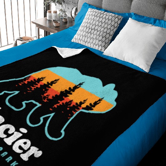 Glacier National Park Baby Blankets