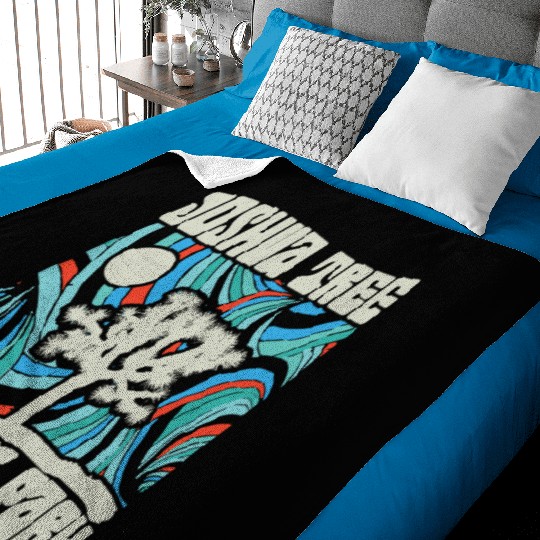 Joshua Tree National Park Retro Psychedelic 60S Ho Baby Blankets