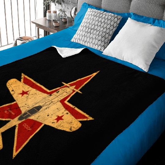CCCP Soviet Union Air Force World War II Baby Blankets