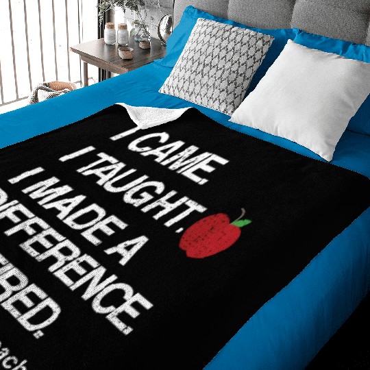 Funny Teacher Retirement Retired School Teacher Baby Blankets