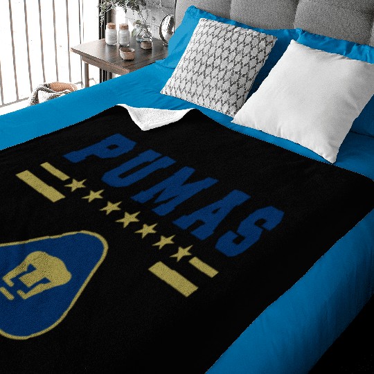 FC Puma UNAM Mxica Soccr Tam Mom Dad Ad 1906 Baby Blankets