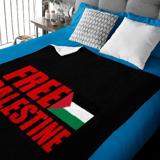 Free palestine Baby Blankets